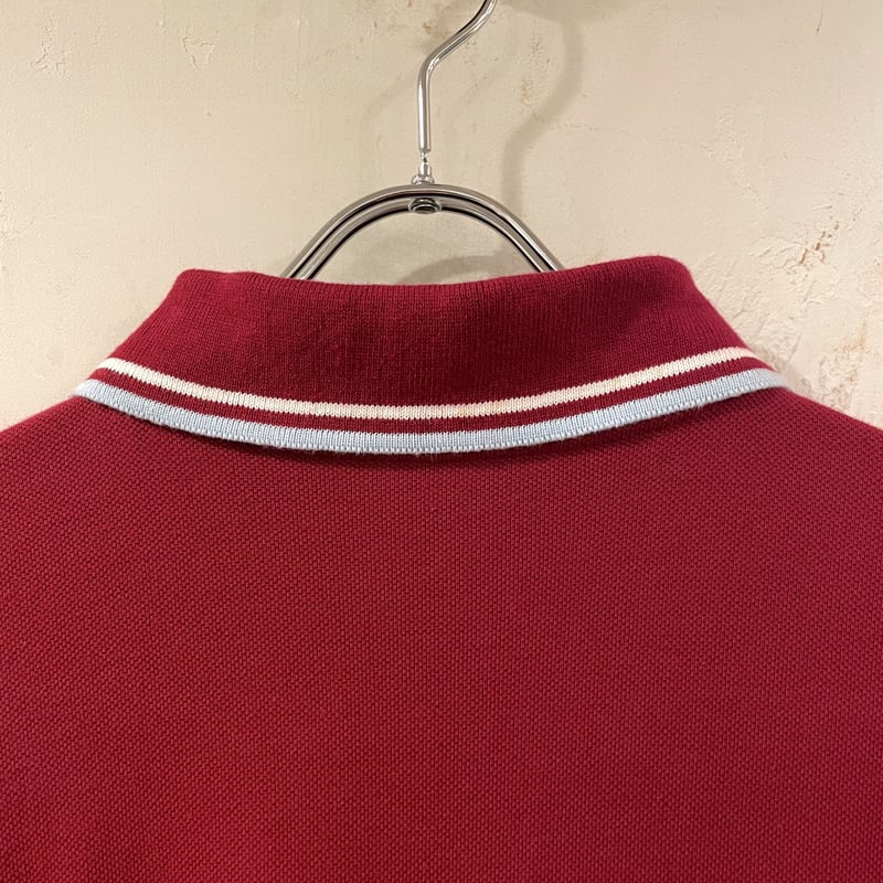 FRED PERRY ショートスリーブポロシャツ ワインレッド色 FRED PERRY ショートスリーブポロシャツ ワインレッド色