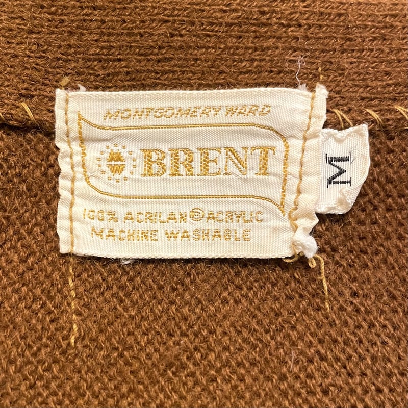 60s BRENT アクリルカーディガン USA製 ヴィンテージ (S3440) | DUFF