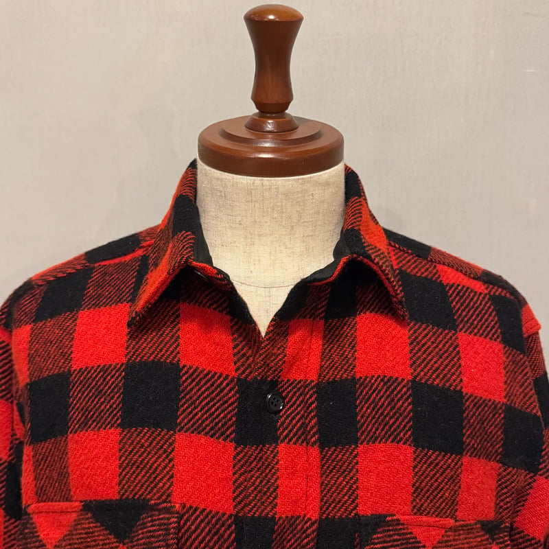 60s PowrHouse L/S Vintage Wool Shirt USA製 マチ付き