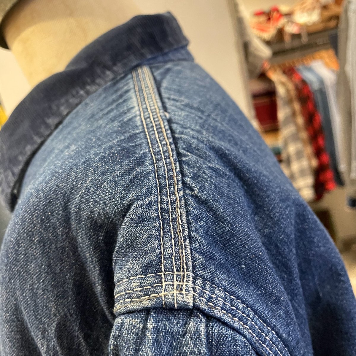 80s BIGMAC カバーオール　ブランケットライナー　デニム 616a12640c52e146eee2124105a9a9