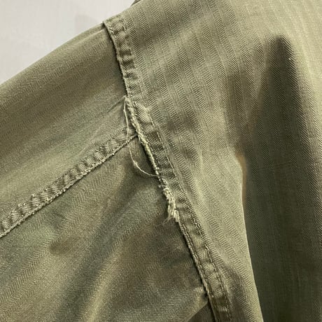 50s　US ARMY　M-47 HBT JACKET　Size SMALL　ミリタリージャケット　ヘリンボーンツイルジ　雰囲気系　(S5704)