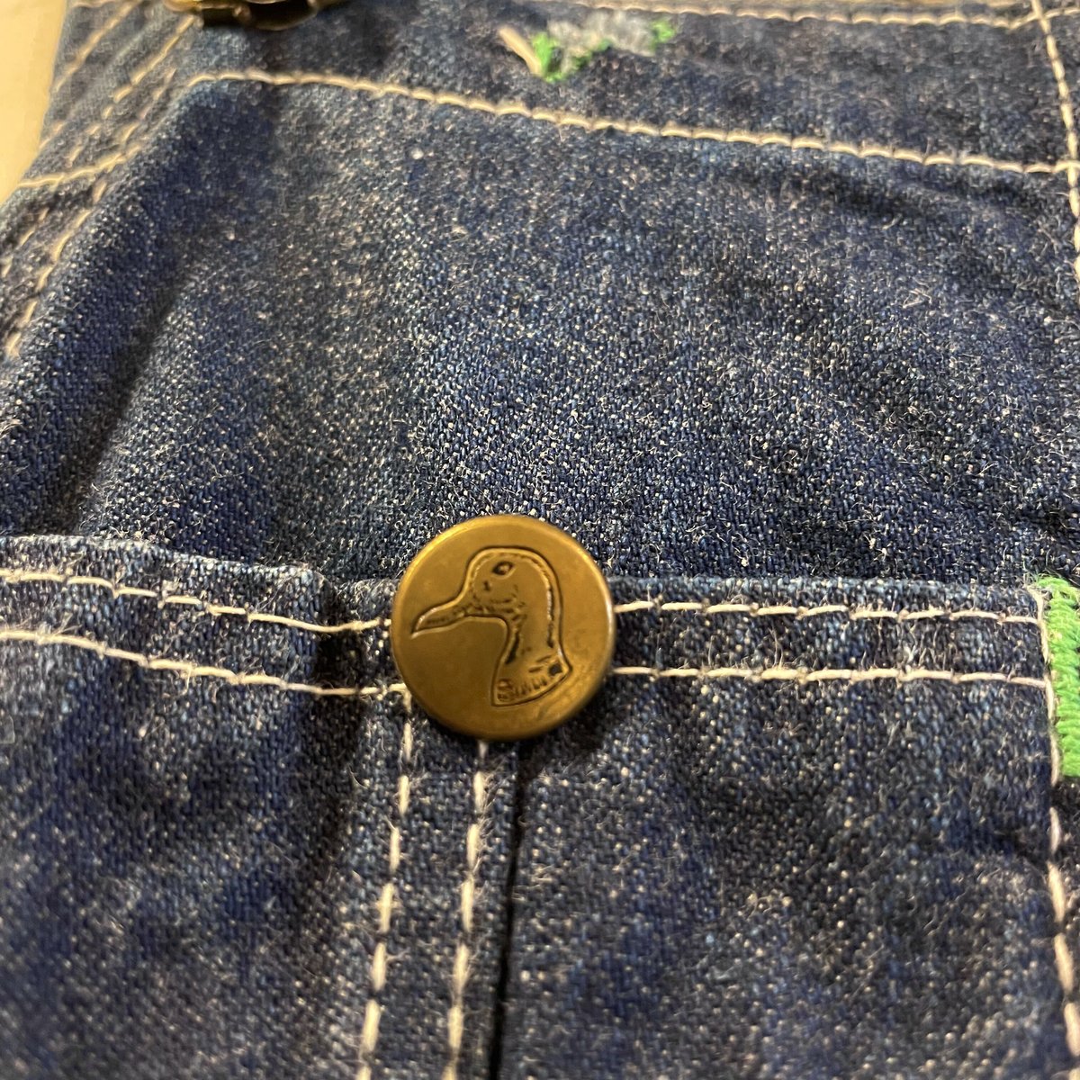 60s DUCK HEAD ヴィンテージデニムオーバーオール UNION MADE 60s DUCK HEAD ヴィンテージデニムオーバーオール UNION MADE