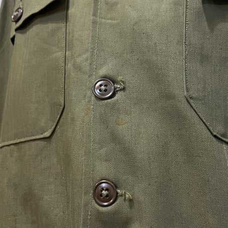 50s　US ARMY M-47 HBT JACKET　DEAD STOCK　Size SMALL　ミリタリージャケット　ヘリンボーンツイル　1951年　(S5703)