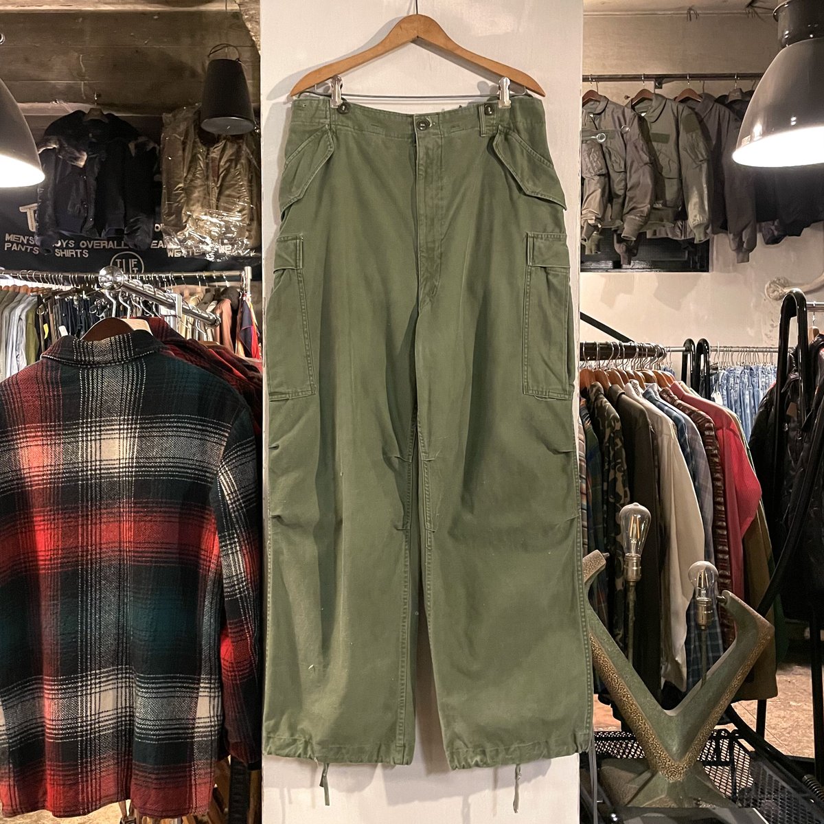 50s 実物 usarmy M-51 field pants L/M m51 50's US ARMY M-51 Field Pants Medium Regular |