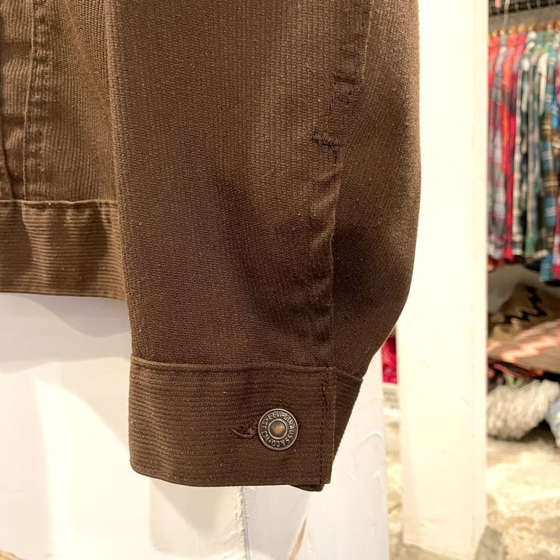 LEVI'S 70505 ピケジャケット 黒タブBigE ボタン裏529 70s リーバイス
