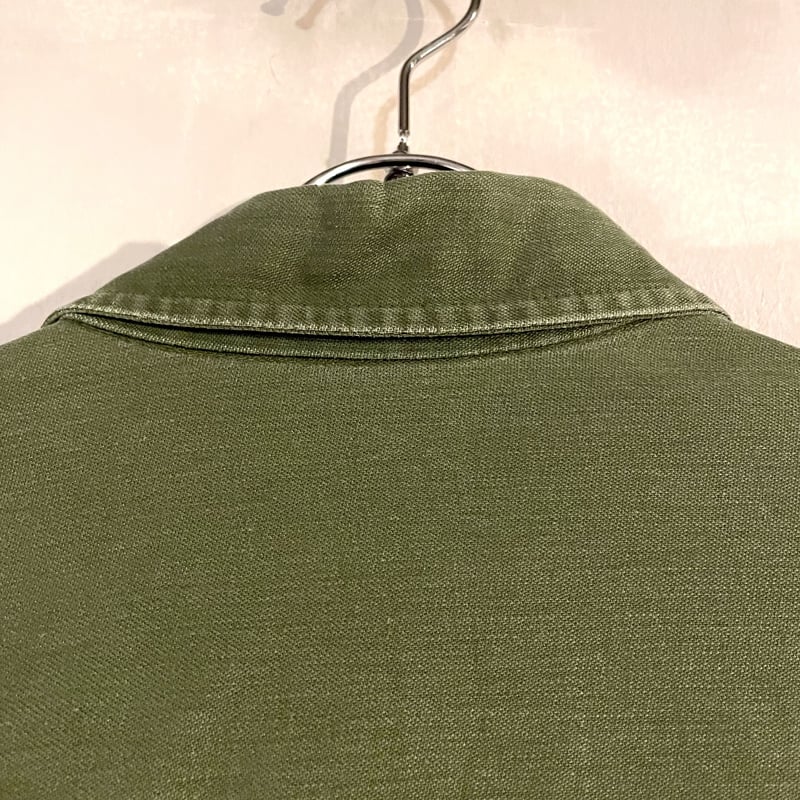 60's ユーティリティシャツ COTTON SATTEN OG107 60s 米軍 実物 OG107 コットンサテン ユーティリティシャツ
