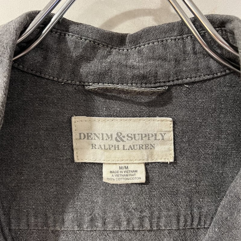 Ralph Lauren ブラックシャンブレー Sサイズ【新品・未使用タグ付】 DENIM＆SUPPLY ブラックシャンブレーシャツ デニムアンドサプライ