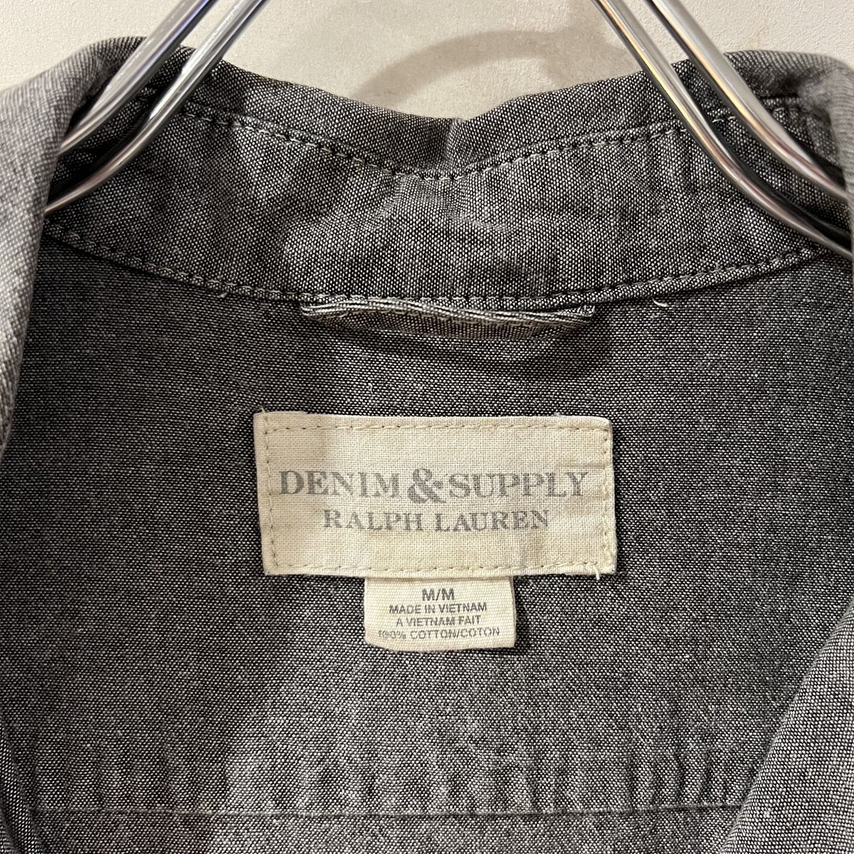 DENIM＆SUPPLY ブラックシャンブレーシャツ デニムアンドサプライ 
