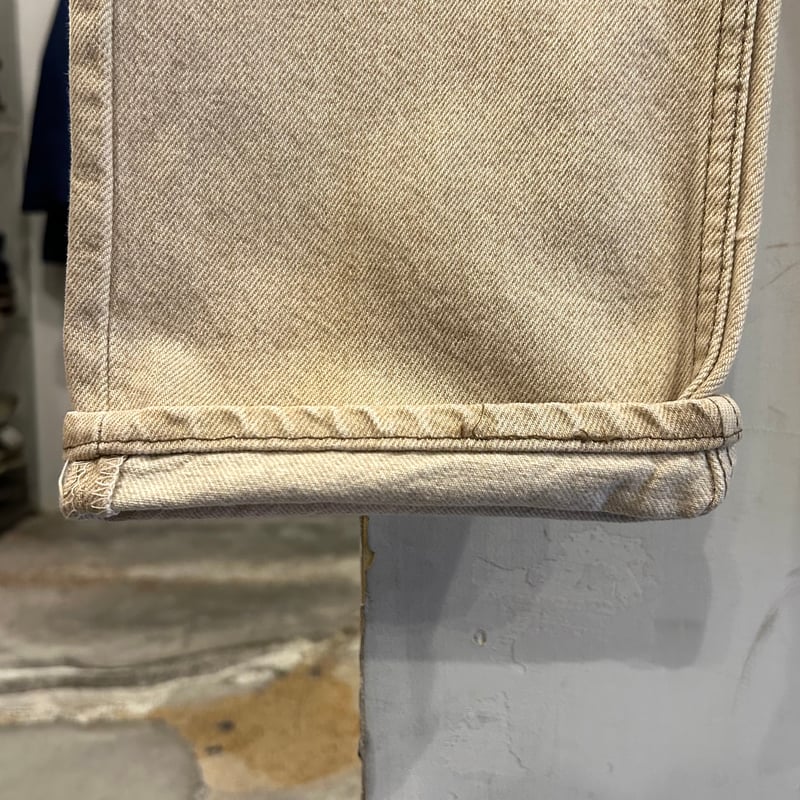 90s Levi's 501 0612 リーバイス 先染めカラーデニムパンツ ベージュ