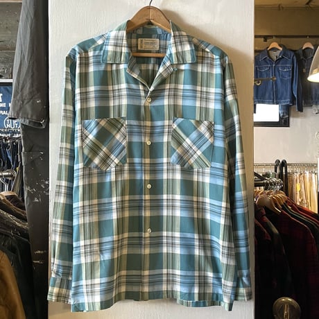 60s　TOWNCRAFT　Vintage Loop Shirt　オープンカラーシャツ　ボックスシルエット　タウンクラフト　Pennys　(S3487)