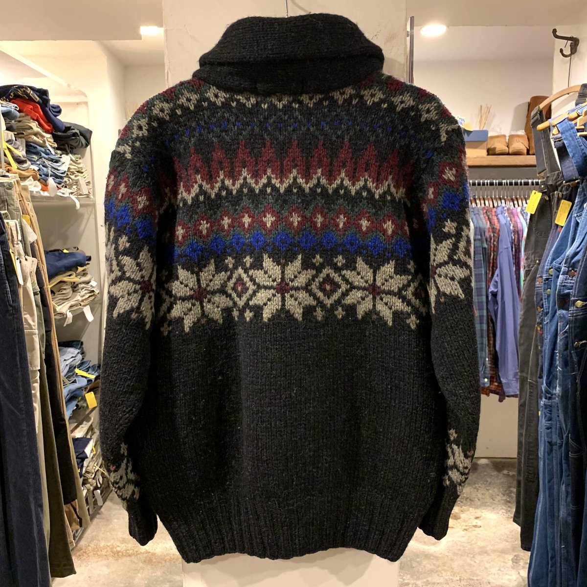 POLO by Ralph Lauren ショールカラーニット ラルフローレン 雪