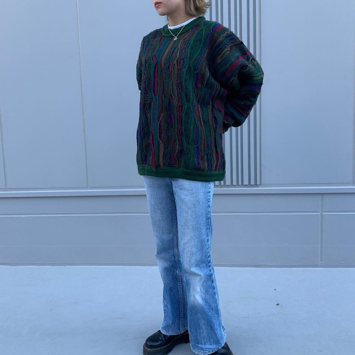 COOGI 3Dニット PURE NEW WOOL ニットセーター クージー (S1896)