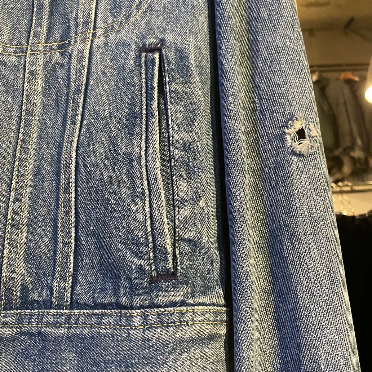 80s Lee 220-J デニムジャケット USA製 Size 42 4ポケ リー (S42 80s Lee 220-J デニムジャケット USA製 Size 42 4ポケ リー (S42