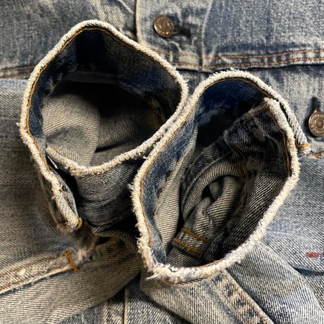 70s　Levi’s 70505　デニムジャケット　USA製　Size 40相当　2ポケ　インディゴ　リーバイス　雰囲気系　(S5755)