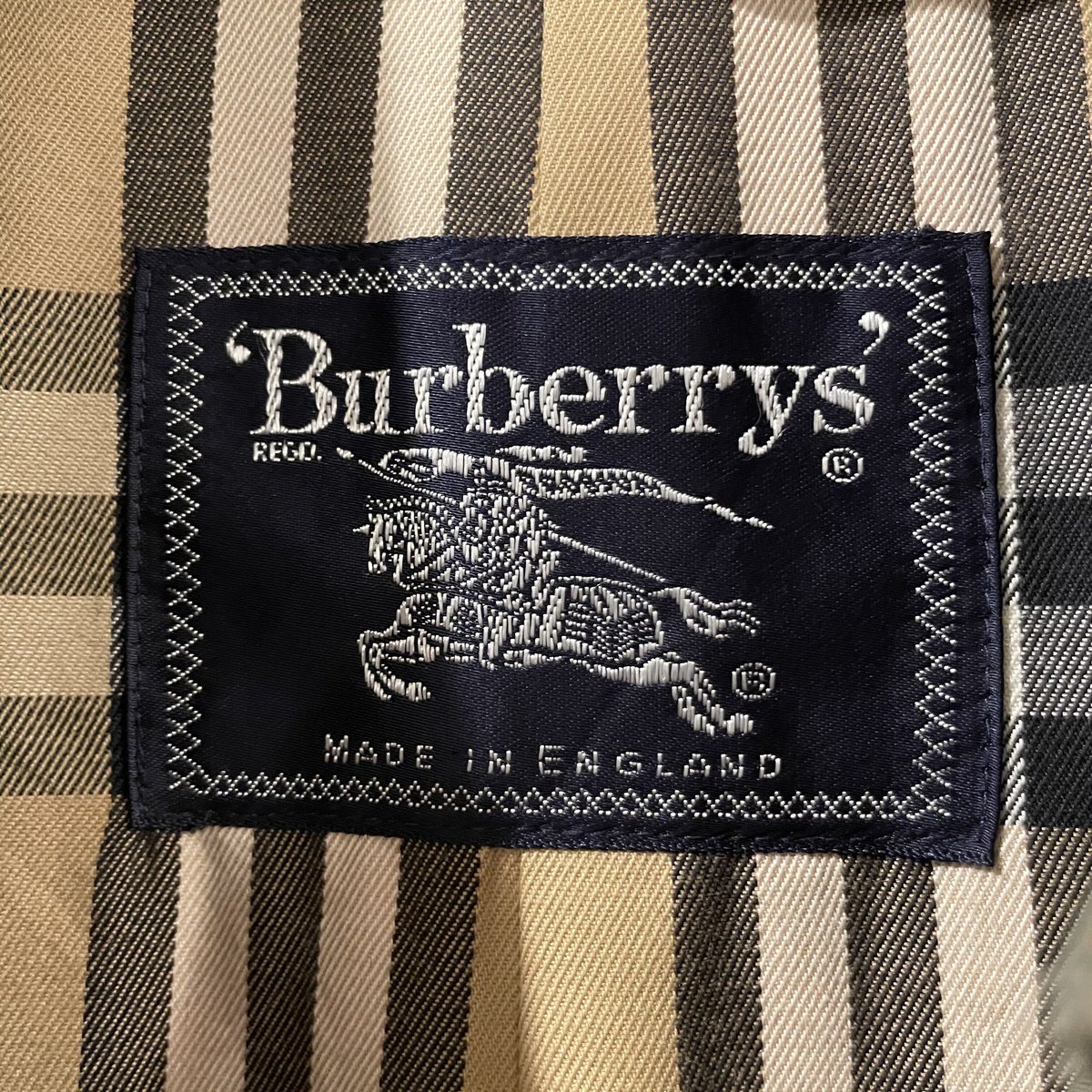 Burberrys トレンチコート 玉虫色 スリーブストラップ付き