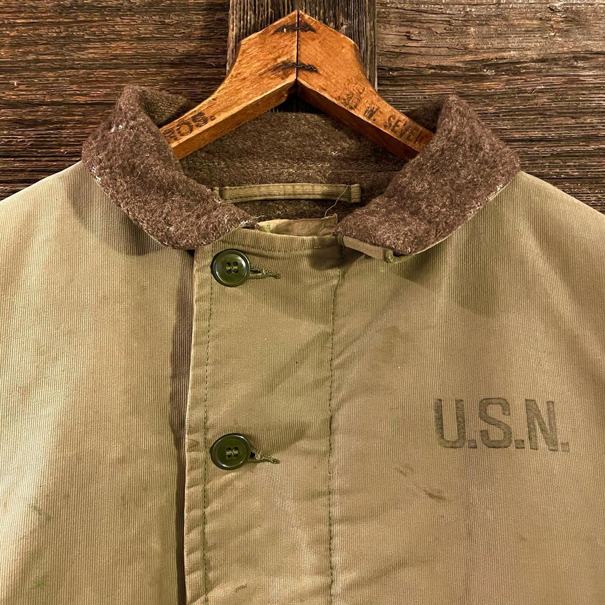 US NAVY 60s N-1 DECK JACKET TALONジップ デッキジャケット ミ US NAVY 60s N-1 DECK JACKET TALONジップ デッキジャケット ミ