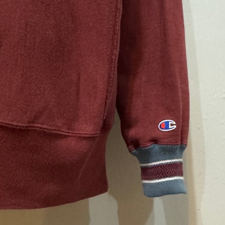 90s　Champion　リバースウィーブ　Reverse Weave　USA製　Size M　リブライン　刺繡タグ　チャンピオン　(S4960)