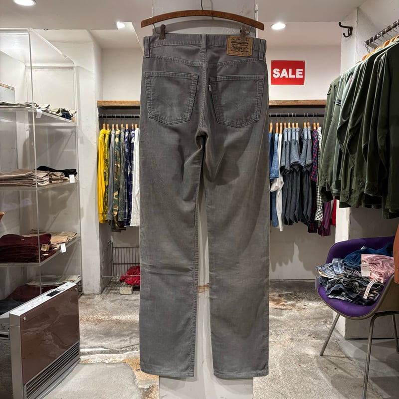 90s Levi's 551 6980 コーデュロイパンツ ユーロ リーバイス グレー系
