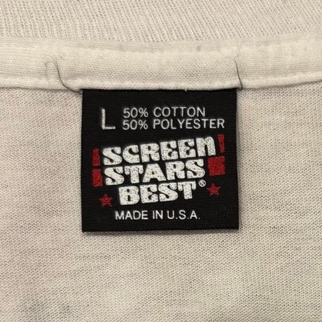 80s　SCREEN STARS　S/S Tシャツ　Hamm's Beer　USA製　Size L　ビールTシャツ　ハムズビール　ハムズベアー　(S5670)
