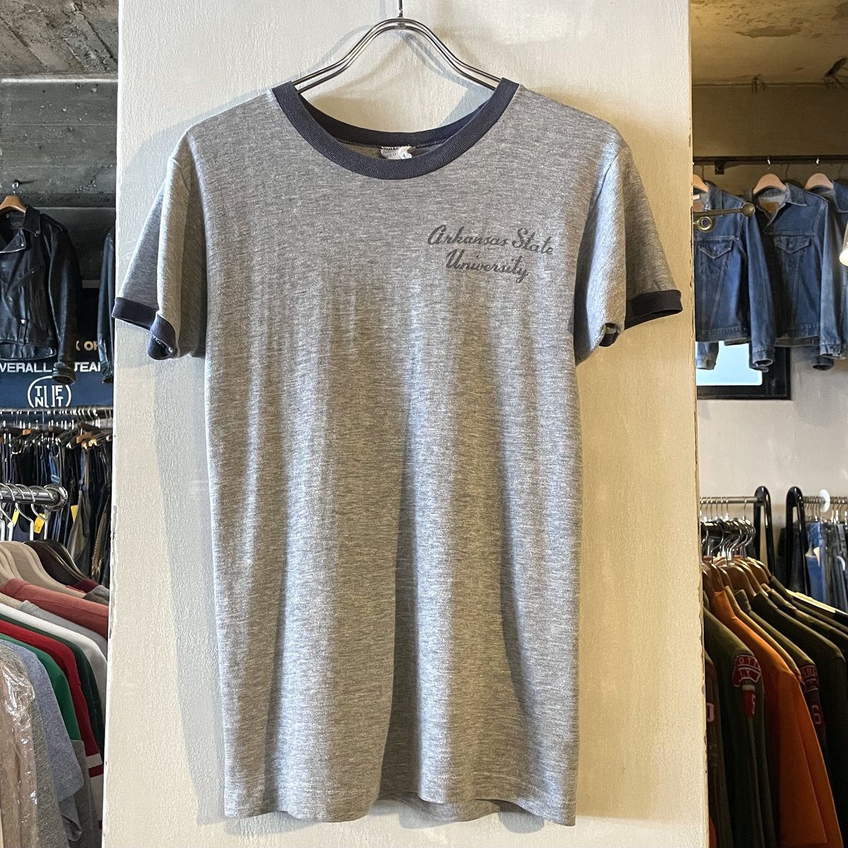 60s Champion S/S ヴィンテージTシャツ 染み込みプリント USA製