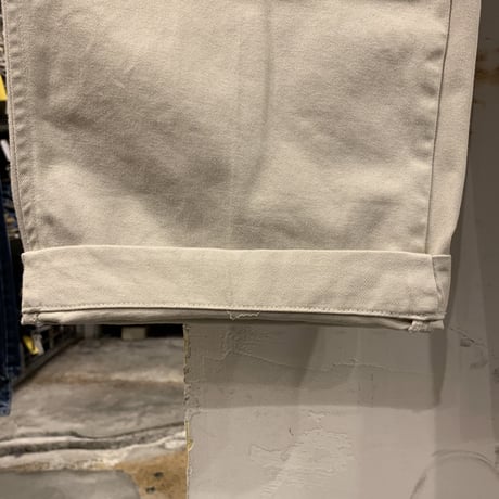 90s　POLO by Ralph Lauren　チノパン　ポロチノ　ラルフローレン　タック入り　アイボリー　USA製　(S3570)