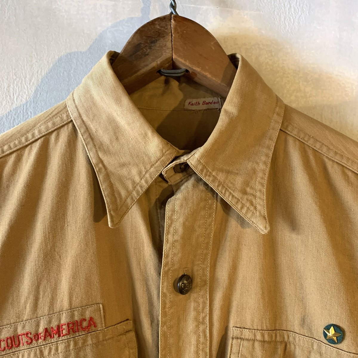 40s Vintage Boy Scouts Shirt ボーイスカウトシャツ チェンジボタン