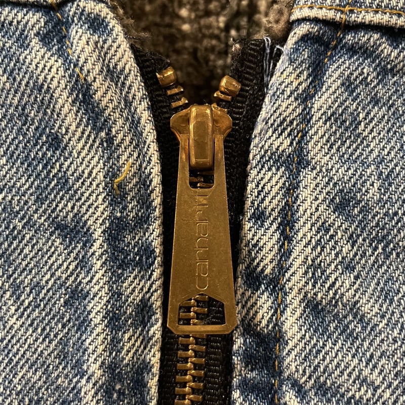 80s〜 Carhartt デニムベスト ネイティブ柄ライナー カーハート 80s〜 Carhartt デニムベスト ネイティブ柄ライナー カーハート