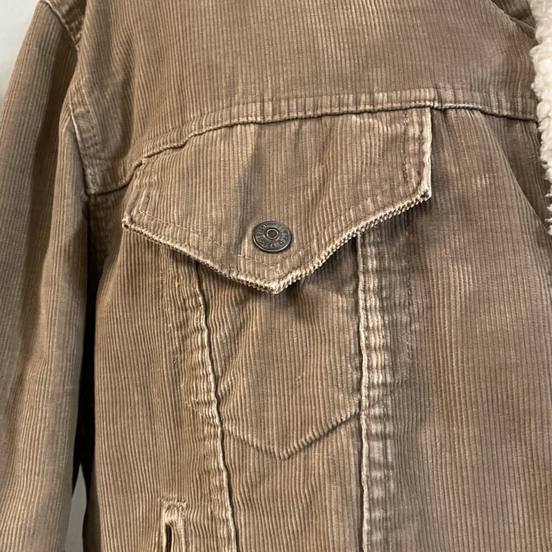 70s～ Levi's 70608-1523 コーデュロイ ボアジャケット USA製 ブラウン