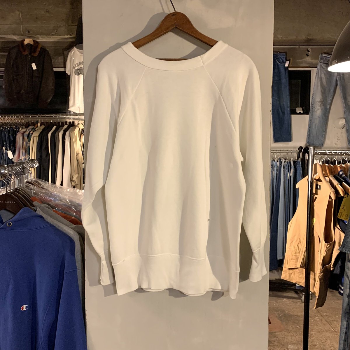 50s L/S Vintage Sweat Shirt ヴィンテージスウェット 無地 ラグラン