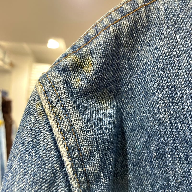 Levis 75070-9514 90s USA製 デニムロングコート 襟コーデュロイ デカパ