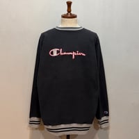 90s　Champion　リバースウィーブ　Reverse Weave　USA製　Size XL　刺繡タグ　ボーダーリブ　チャンピオン　(S5372)
