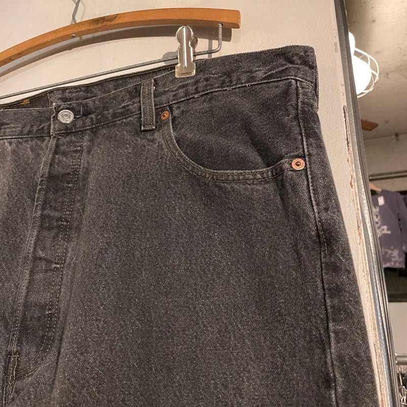 90s Levi's 501 先染め ブラックデニムパンツ 40×32 USA製 1995年