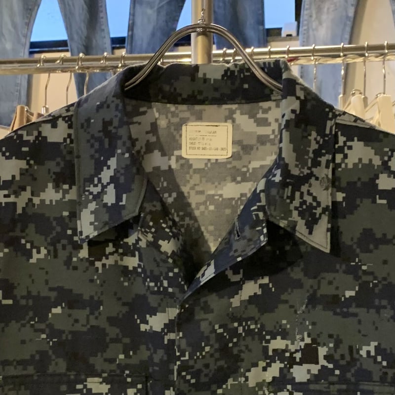 US NAVY ユーティリティジャケット デジタルカモ柄 BDU