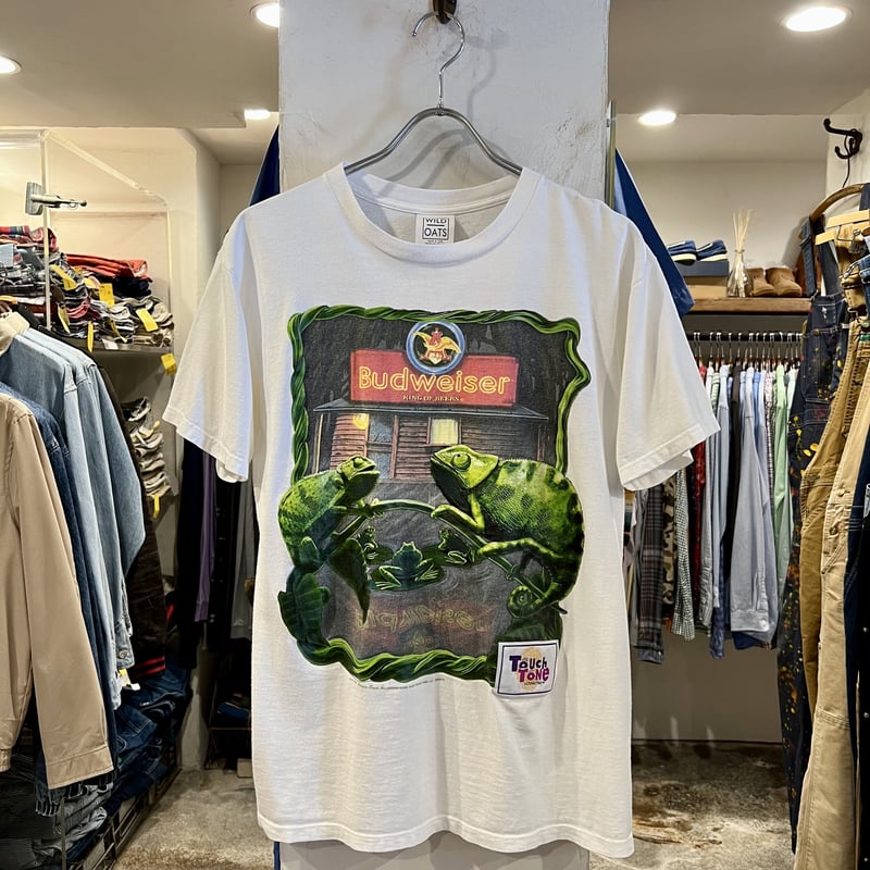 Budweiser WILD OATS USA製 Tシャツ Vintage 1994 Budweiser Tシャツ WILD OATS企業系