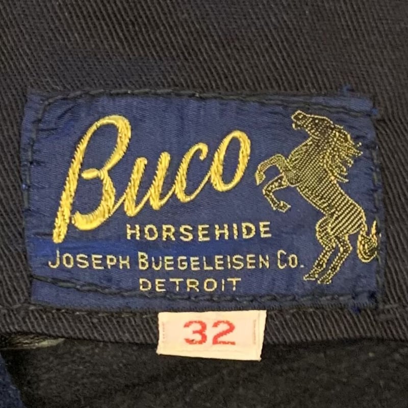50s Buco J-99 ブコ 跳ね馬青タグ ホースハイド レザーパンツ ベル型
