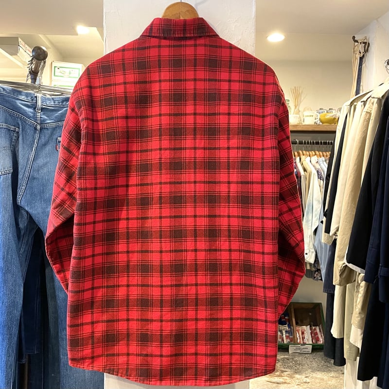 SEARS 70s- キルティングライナー ネルシャツ シャツジャケット