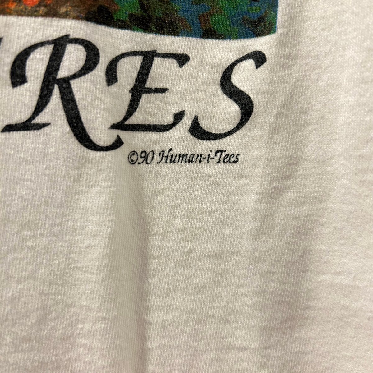 90s FRUIT OF THE LOOM Human-i-Tees S/S Tシャツ Siz 90s FRUIT OF THE LOOM Human-i-Tees S/S Tシャツ Siz