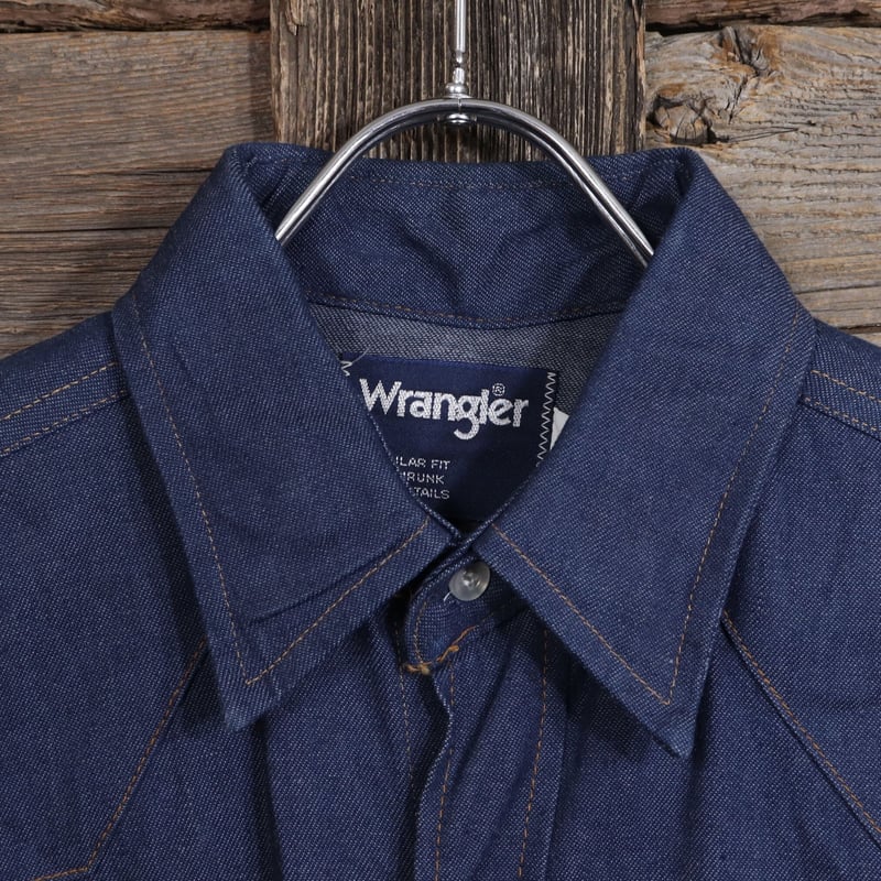 Wrangler 70127MW 80s USA製 ヴィンテージ デニムウエスタンシャツ ラン