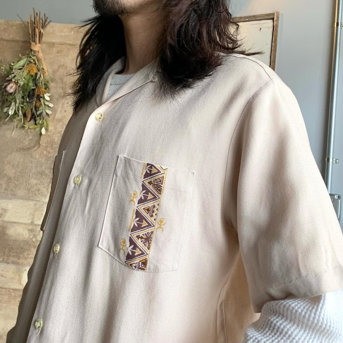 IOLANI 60's シャツ デザイン アート ハワイアン ヴィンテージ 60s IOLANI S/S Vintage Hawaiian Shirt ハワイアンシャツ