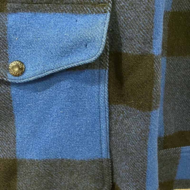 FILSON GARMENT USA製 マッキーノジャケット 黒x青 フィルソン (S0507
