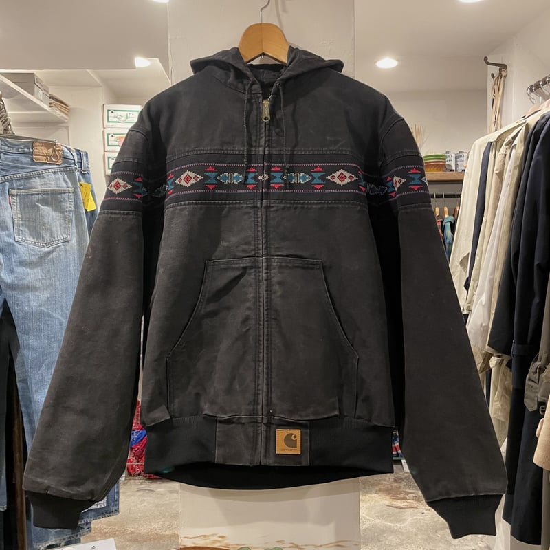 carhartt 90s ダックアクティブジャケット 黒 ネイティブ carhartt 90s ダックアクティブジャケット 黒 ネイティブ