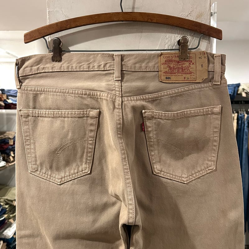 90s Levi's 501 0141 リーバイス カラーデニムパンツ ベージュ 90s Levi's 501 0141 リーバイス カラーデニムパンツ ベージュ