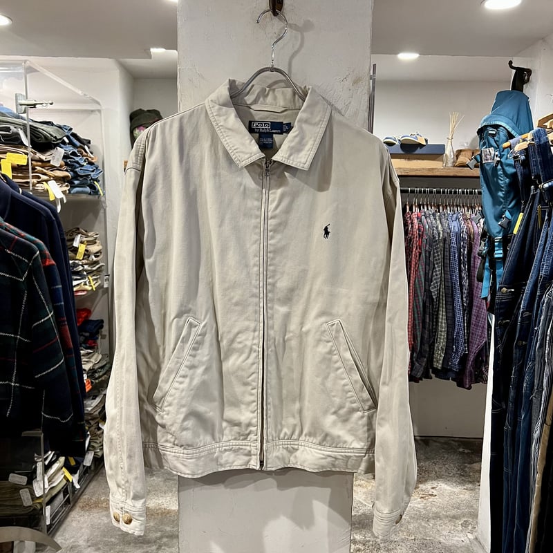 90s ラルフローレン Ralph スウィングトップ デカポニー ホワイト L 1980's~90's Polo by Ralph Lauren Swingtop Jacket SIZE L