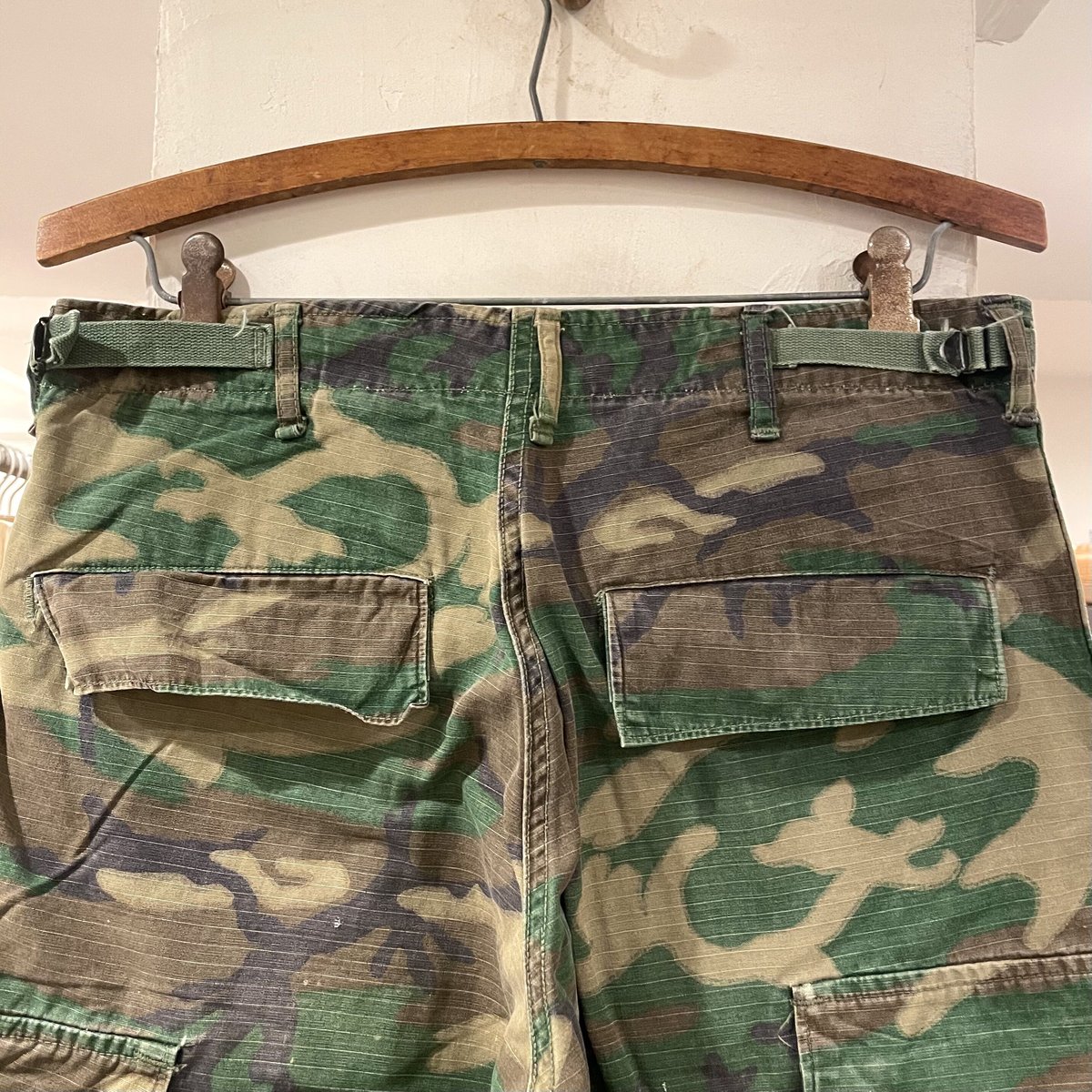 米軍実物　BDU 70s ジャングルファティーグ　ブラウンリーフ　リップストップ US ARMY ジャングルファティーグパンツ ブラウンリーフ リップストップ