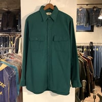 60s～　L.L.Bean　ロングスリーブ　コットンシャツ　筆記体タグ　VINTAGE　エルエルビーン　(S2494)