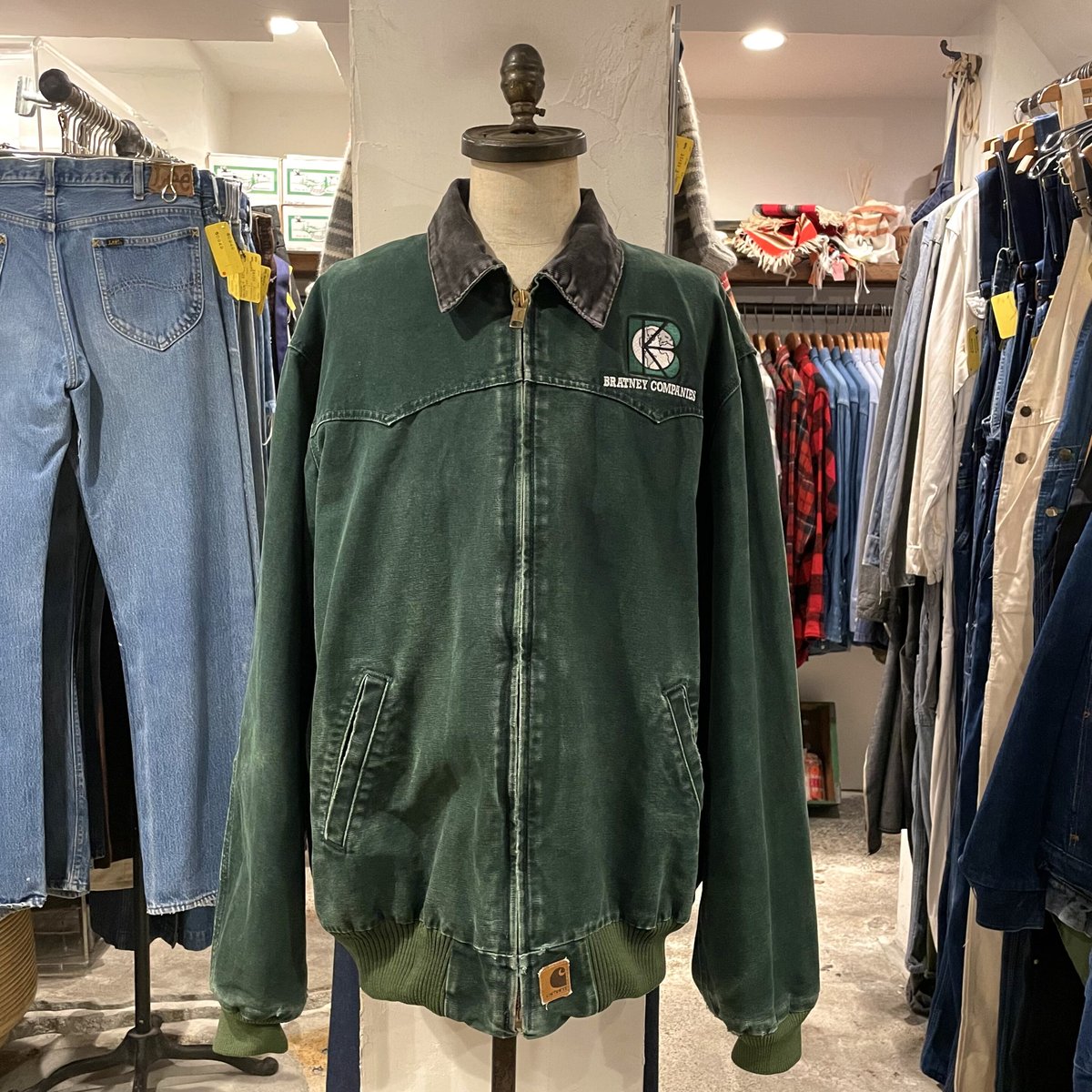 Carhartt サンタフェジャケット ダック地 グリーン ワーク Carhartt サンタフェジャケット ダック地 グリーン ワーク
