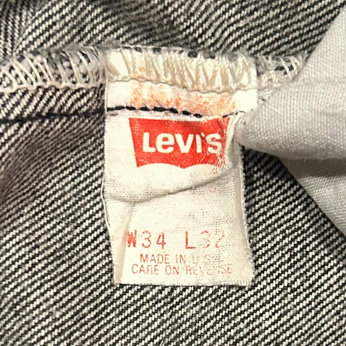 ★美品リーバイス'96s【550™】先染めベージュデニムパンツ表記33×30 ☆美品リーバイス'96s【550™】先染めベージュデニムパンツ表記33×30