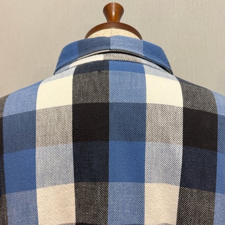 80s　BIG MAC　L/S ネルシャツ　USA製　コットンシャツ　JC.Penny　ビッグサイズ　(S4988)