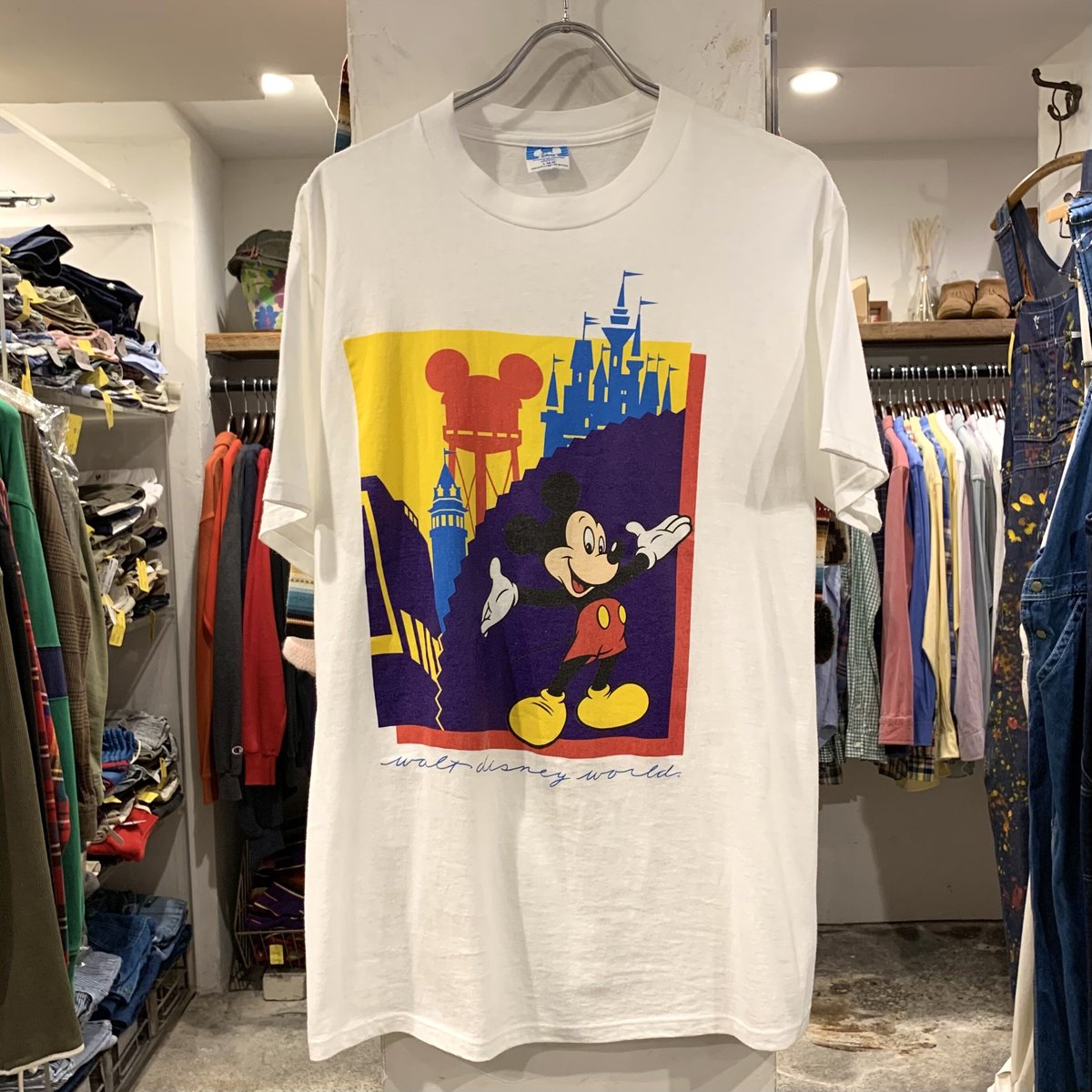 90s Disney ショートスリーブ ミッキーT ディズニーT USA製 (S2291) |