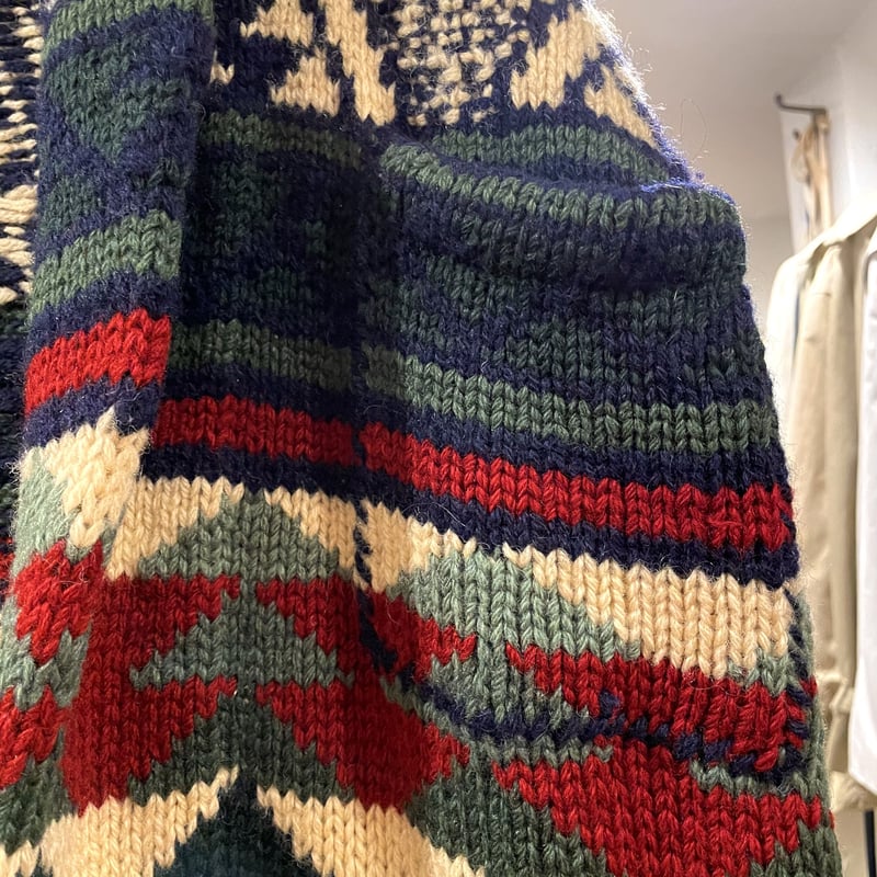 RALPH LAUREN COUNTRY 90s ネイティブ柄 ショールカラー RALPH LAUREN COUNTRY 90s ネイティブ柄 ショールカラー